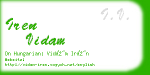 iren vidam business card